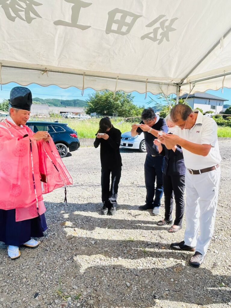 地鎮祭　多治見　新築 注文住宅